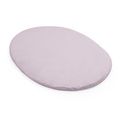 Stokke Sleepi Mini fitted sheet lavender for V3 mattress, soft cotton percale.