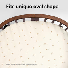 Stokke Sleepi Mini fitted sheet with zip for a snug, secure fit