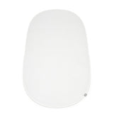 Stokke Sleepi Protection Sheet V3 white, side view, breathable moisture guard for Sleepi beds.