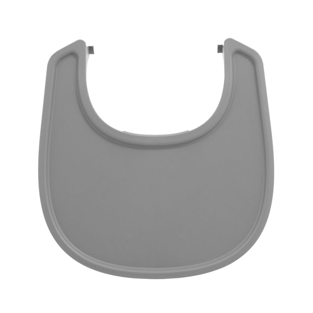 Stokke Tray for Nomi Grey mounts securely on the Nomi Baby Set for shared meals
