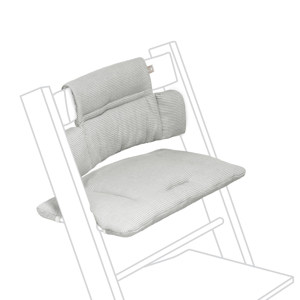 Stokke Tripp Trapp Classic Cushion 2 Nordic Grey close-up fabric detail for softness