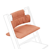 Stokke Tripp Trapp Classic Cushion 2 Terracotta front view with soft support