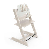 Stokke Tripp Trapp 2 whitewash front view promotes family dining.