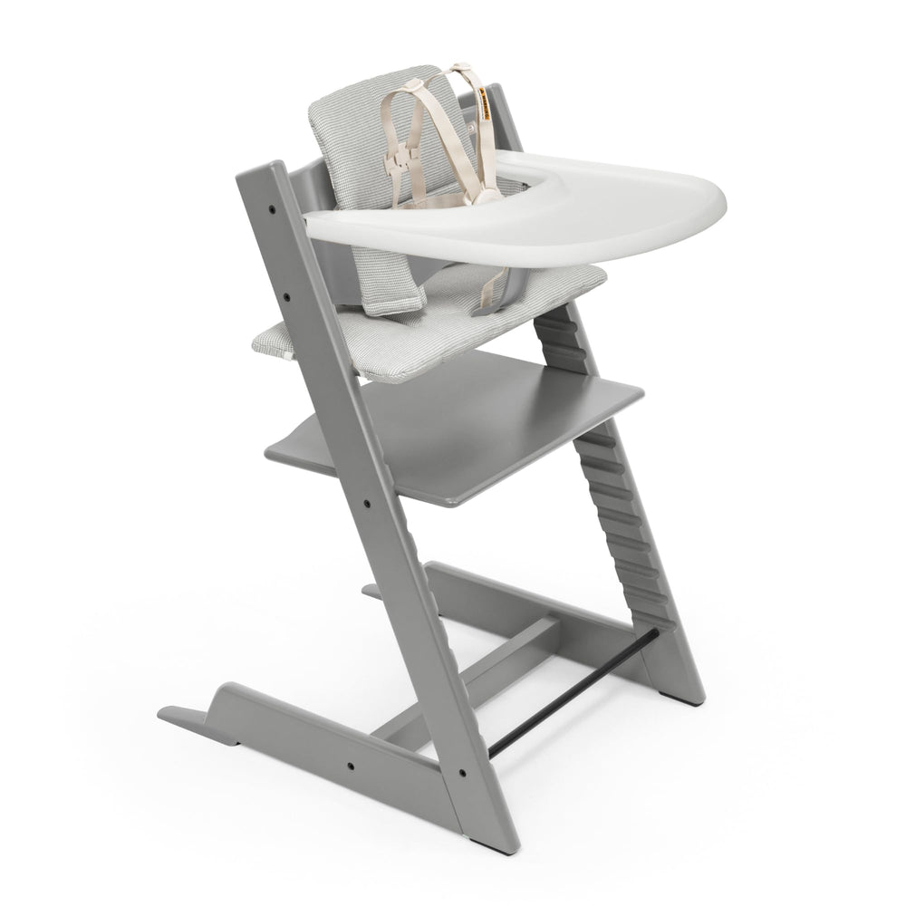 Stokke Tripp Trapp high chair Storm Grey front view for table-height family meals
