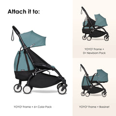 Stokke BABYZEN YOYO Bag Aqua keeps stroller light and stable in use