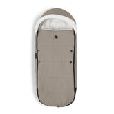 Stokke YOYO Footmuff taupe with sherpa lining for warmth during stroller rides