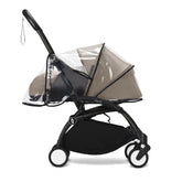 Stokke YOYO Rain Cover mounted on stroller for weather protection