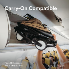 Stokke YOYO 6+ Toffee zipped back pocket keeps essentials secure