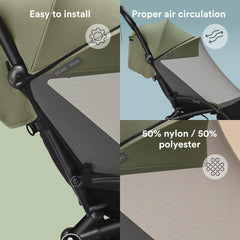 Close view of breathable mesh on the Stokke YOYO 6+ mosquito net.