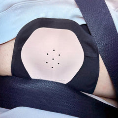 Stoma Safe close-up-shell demonstrates lightweight, discreet protection under clothing.