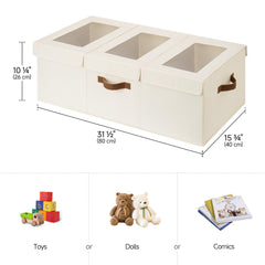 StorageWorks toy bin with removable dividers for customizable spaces