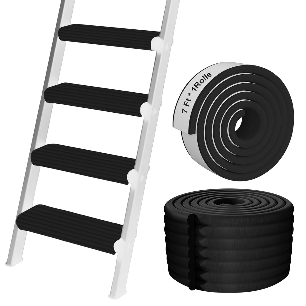 Storystore bunk bed ladder pads protect edges with soft cushioning for safe climbing.