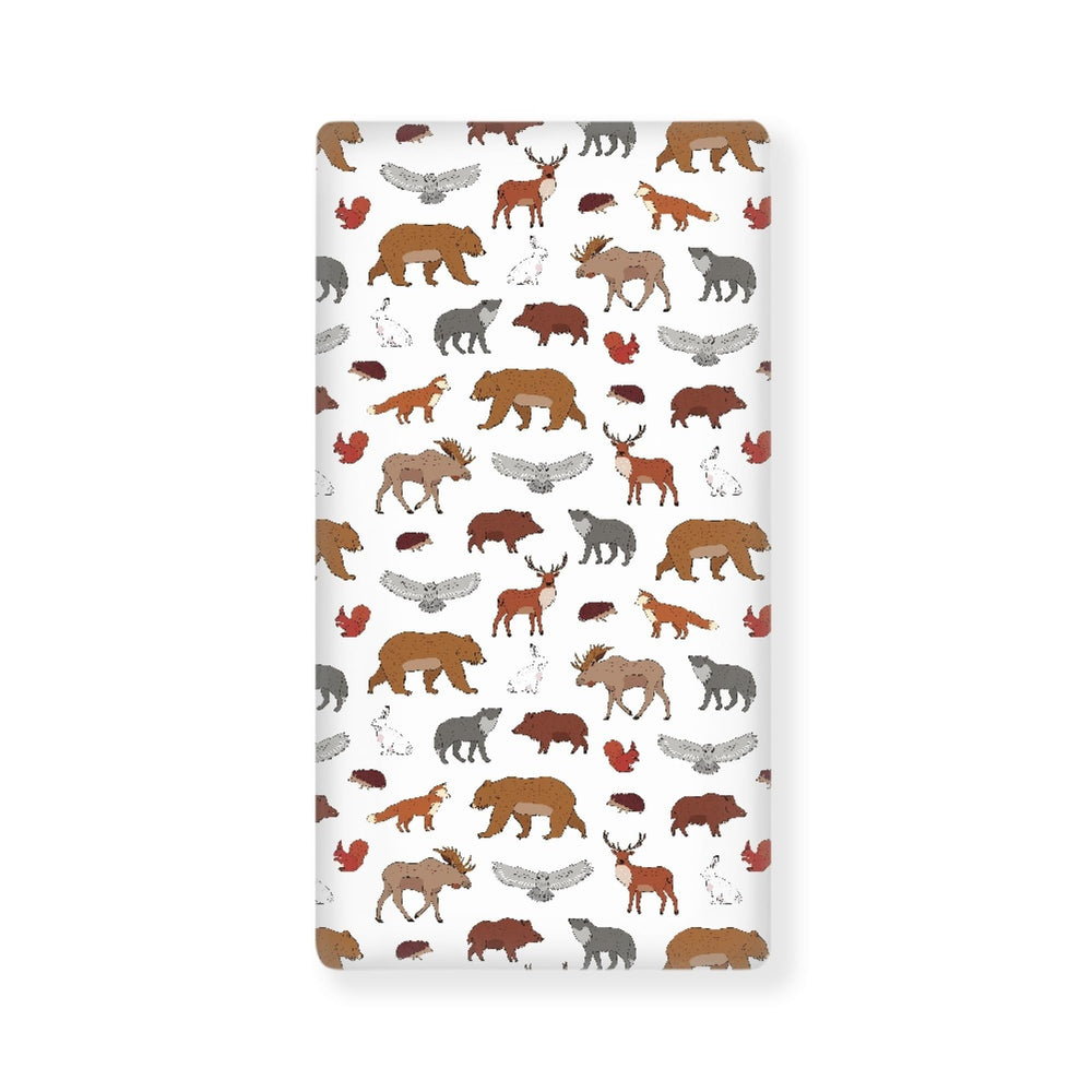 Streeyiu fox-pattern baby crib sheet adds playful style to the nursery.