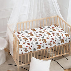 Streeyiu 52x28x8 inch fitted crib sheet fits standard cribs securely.
