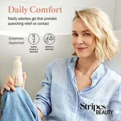 STRIPES Vag Honor gel being pumped for convenient, mess-free daily use