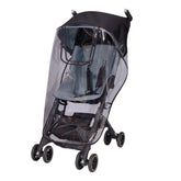 GB Pockit+ all-terrain raincover on stroller offers clear visibility in rain