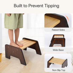 Durable bamboo construction from StrongTek for daily toddler use.