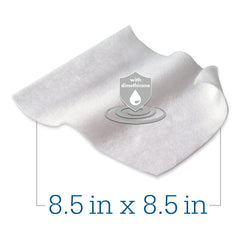 Stryker Sage Comfort Shield cloths close-up show ultra-soft fibers for gentle cleansing.