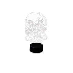 Stunned Mind Sailor Moon lamp with pink glow for cozy study and relaxation.
