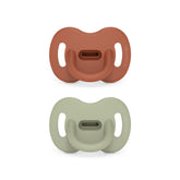 Suavinex Color Essence SX PRO pacifier holder loop keeps pacifiers secure on stroller bars.