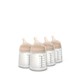 Suavinex Zero Zero anti-colic bottle cap reduces air intake during feeds.
