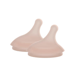 Suavinex Zero.Zero nipple deep pack front view shows adaptable flow for newborn feeding.