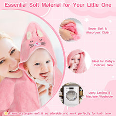 Sublaga cute animal hooded towel design for fun bath time.