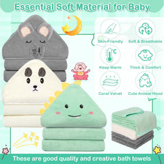 Sublaga hooded towel with elephant, playful design for bath time.