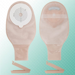 SUCONBE ostomy bag with clip-closure seal for secure replacement.