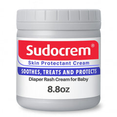 Sudocrem diaper rash cream tube ready for soothing during diaper changes.