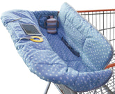 Suessie blue dots cart cover folded for compact storage and on-the-go protection