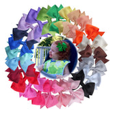 Sugarmelon 24-color boutique bow clip in 3.5 inches for daily outfits and easy styling.