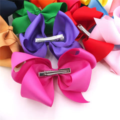 Sugarmelon handmade grosgrain ribbon clip with polished finish