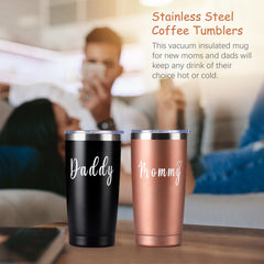 Suhctuptx 20oz tumbler for new parents keeps drinks at the right temperature