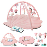 Suihuooo baby play gym mat oversize tummy time for comfortable exploration.