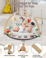 Suihuooo hanging accessories with four toys invite hands-on engagement