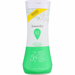 Summer's Eve Aloe Love daily wash bottle shows gentle cleansing for sensitive skin