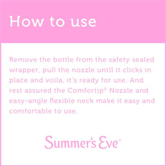 Summer's Eve Island Splash Douche angled neck for comfortable application