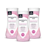 Summer's Eve Simply Sensitive bottle pour for gentle cleansing on sensitive skin
