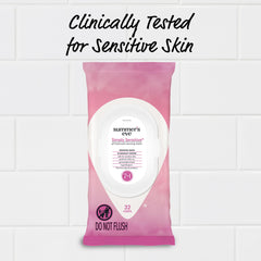 Gynecologist-tested Summer's Eve Simply Sensitive wipes for sensitive skin.