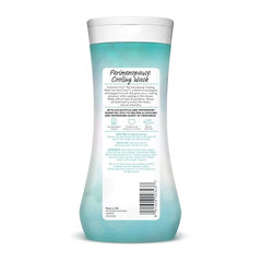 Summer's Eve Perimenopause Cooling Wash being poured for quick refreshing cleanse.
