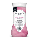 Summer's Eve Simply Sensitive daily wash bottle for gentle cleansing on sensitive skin.