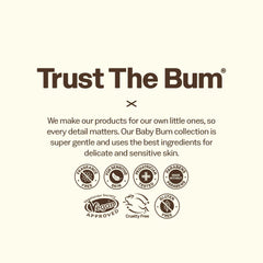 Sun Bum Baby Bum sunscreen stick on cheek for quick reapplication