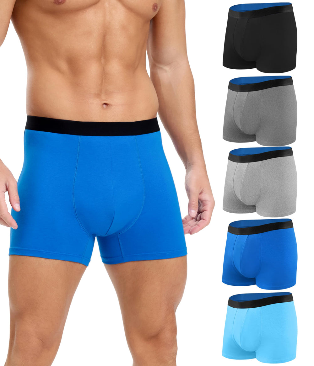 SUNCHIRI men's incontinence underwear—cotton boxer briefs, multicolor01—all-day comfort and protection.