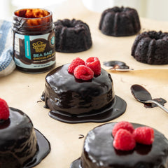 SUNDAY NIGHT Sea Salt Chocolate Sauce ice-cream topping adds silky, luxurious flavor.
