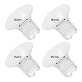 Suniceme flange inserts 15mm fit 24mm shields for versatile pumping comfort.