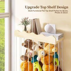 Sunifier corner wall-mounted toy holder saves floor space