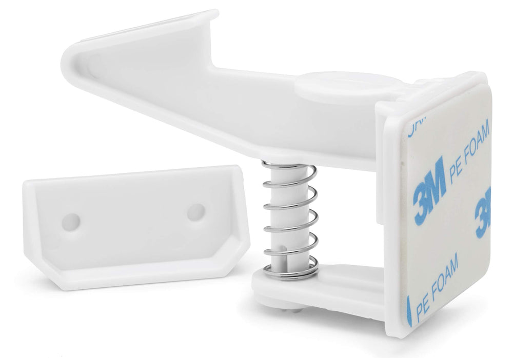 Suniry cabinet locks with 3M adhesive offer drill-free safety for quick setup.