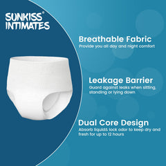 SUNKISS INTIMATES secure 360-curve-fit underwear ensures comfortable day-to-night wear.