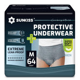 SUNKISS men's incontinence underwear with ergonomic fit for all-day comfort.